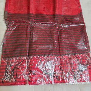 NEW Red and Brown Silk Scarf (Mens/Womens/Unisex)